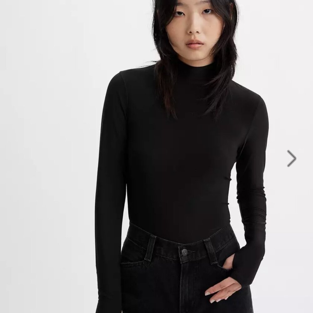 Levi's black mockneck long sleeve